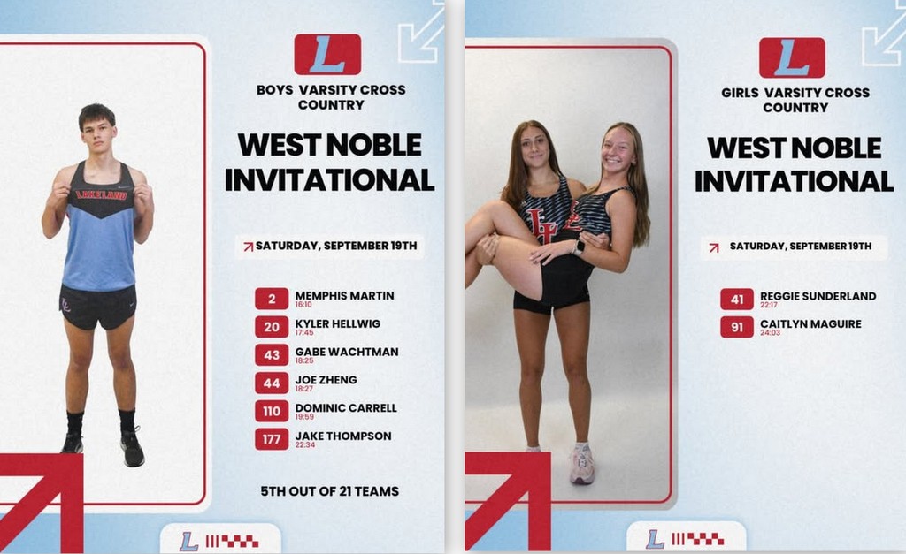 Lakeland boys fifth at West Noble Invitational